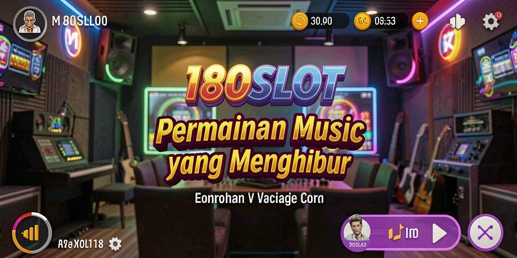 Tampilan menarik dari gameplay musik di 180SLOT.