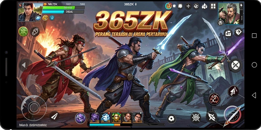 Tampilan gameplay Fighting di 365ZK yang menegangkan dan penuh aksi.