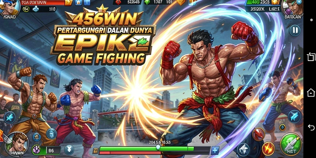 Tampilan seru gameplay Fighting dari 456WIN.