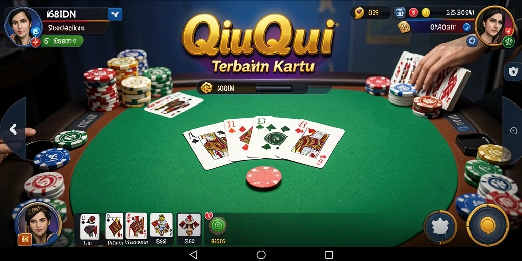 Tampilan gameplay QiuQiu yang seru di 68IDN.