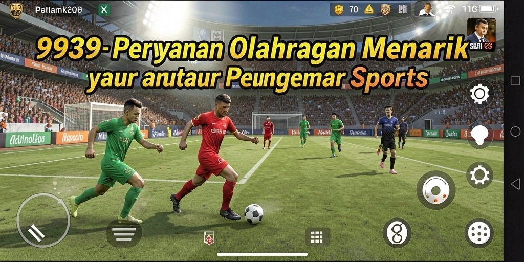 Tampilan gameplay seru dalam game olahraga 9939.