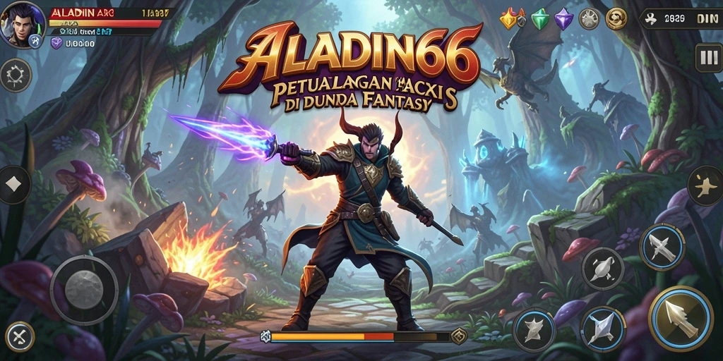 Tangkapan layar utama ALADIN66 menampilkan aksi permainan yang intens.