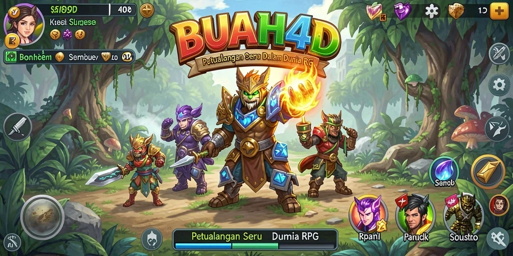 Tampilan aksi seru dalam dunia RPG BUAH4D yang memikat.