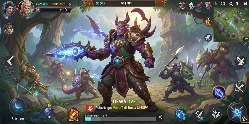 Tampilan gameplay menarik di dunia DEWALIVE MMORPG.