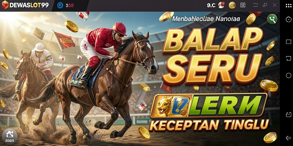Tampilan luar biasa dari gameplay balapan di DEWASLOT99.