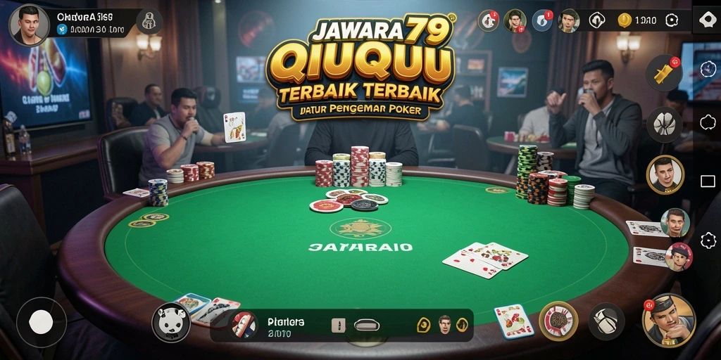 Tangkapan layar JAWARA79 menunjukkan aksi seru permainan QiuQiu.