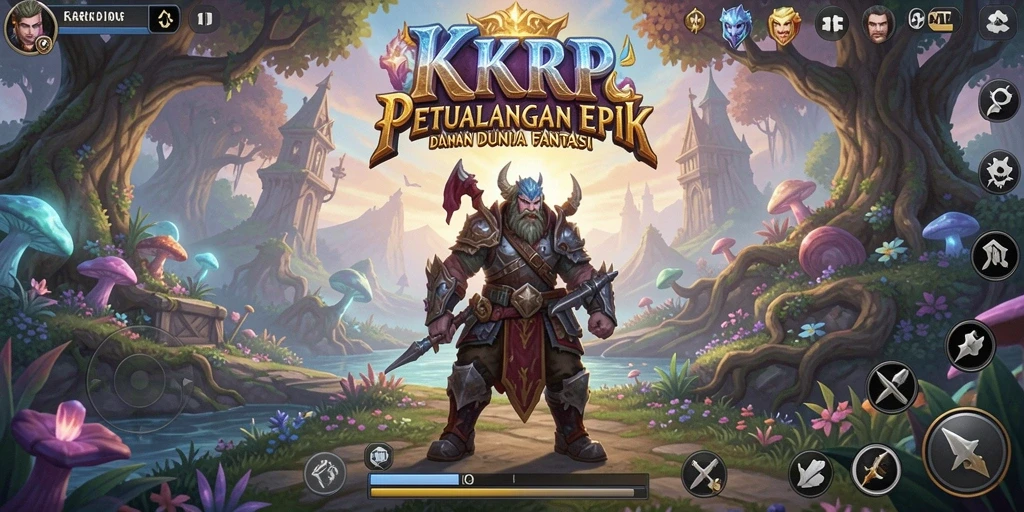 Tampilan gameplay <strong>KKRP</strong> yang penuh aksi dan strategi RPG.