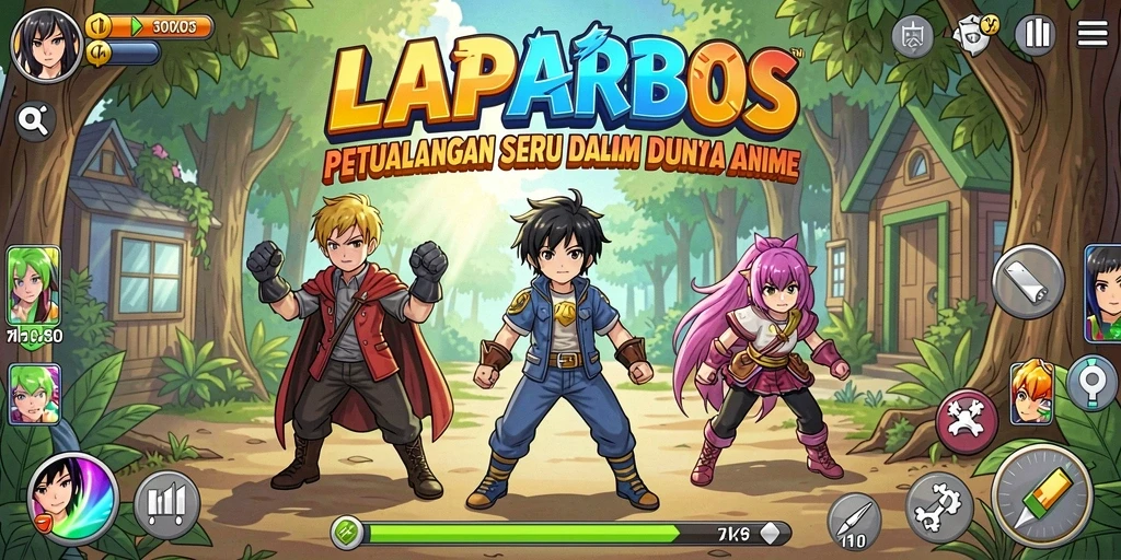 Gameplay menarik dari LAPARBOS yang membawa pemain ke dunia anime.