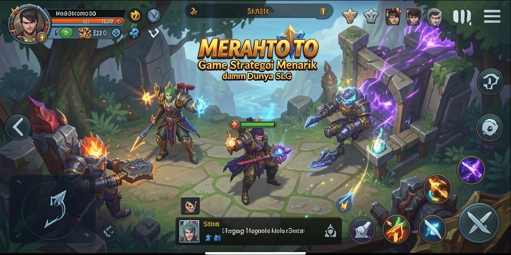 Tampilan gameplay <strong>MERAHTOTO</strong> dengan aksi strategi yang mendebarkan.