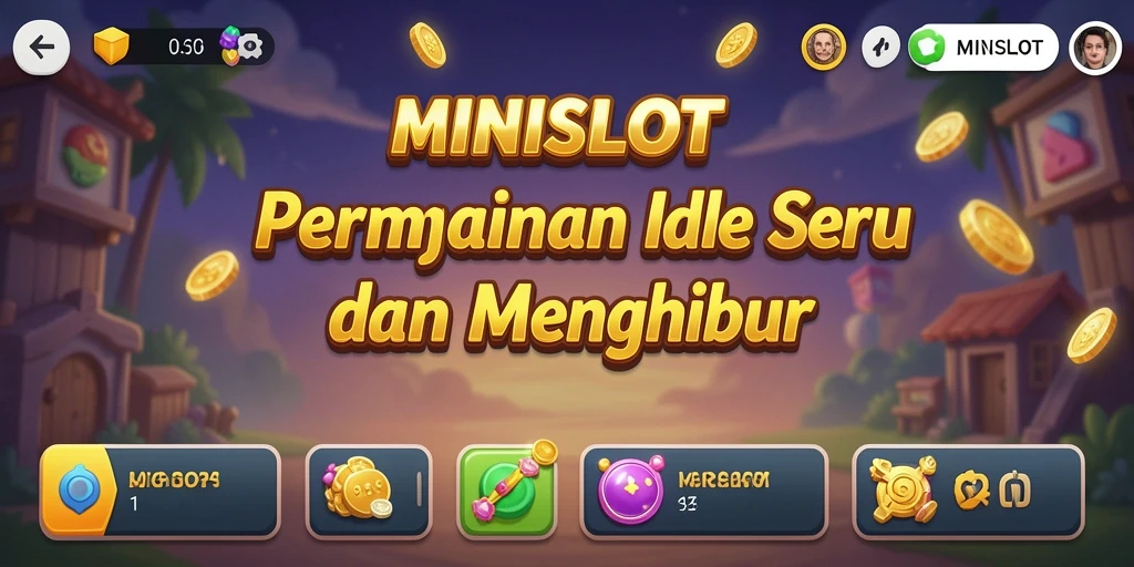 Tampilan gameplay MINISLOT yang menarik dan penuh warna.