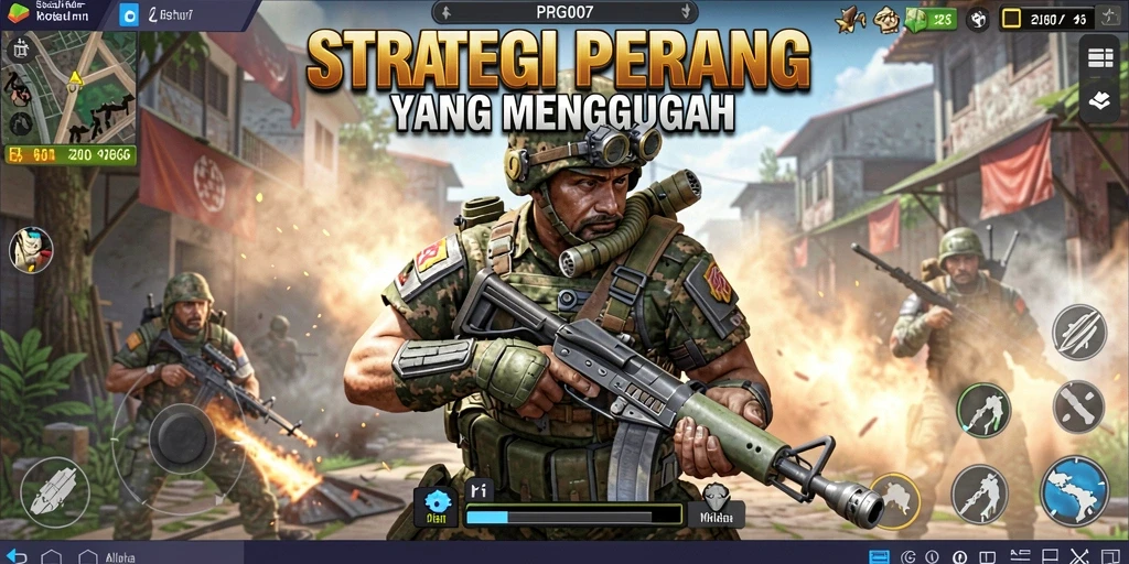 Tangkapan layar utama PRG007 menampilkan aksi pertempuran mendebarkan.