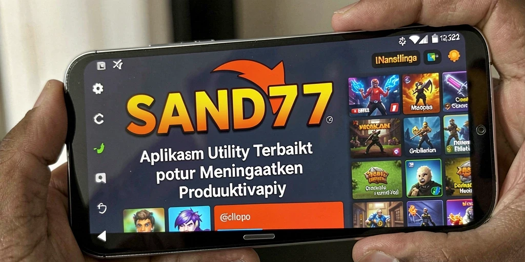 Tampilan antarmuka pengguna SAND77 yang intuitif dan menarik.