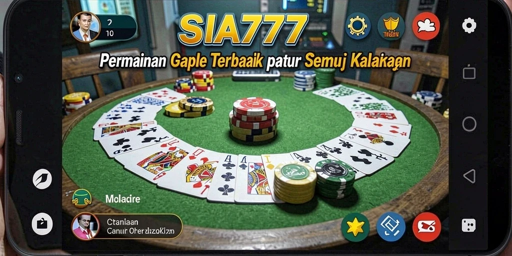 Gameplay SIA777 yang menegangkan dan seru saat bermain Gaple.