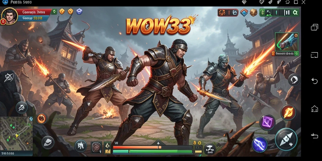 Tampilan gameplay epik dalam pertempuran MOBA.